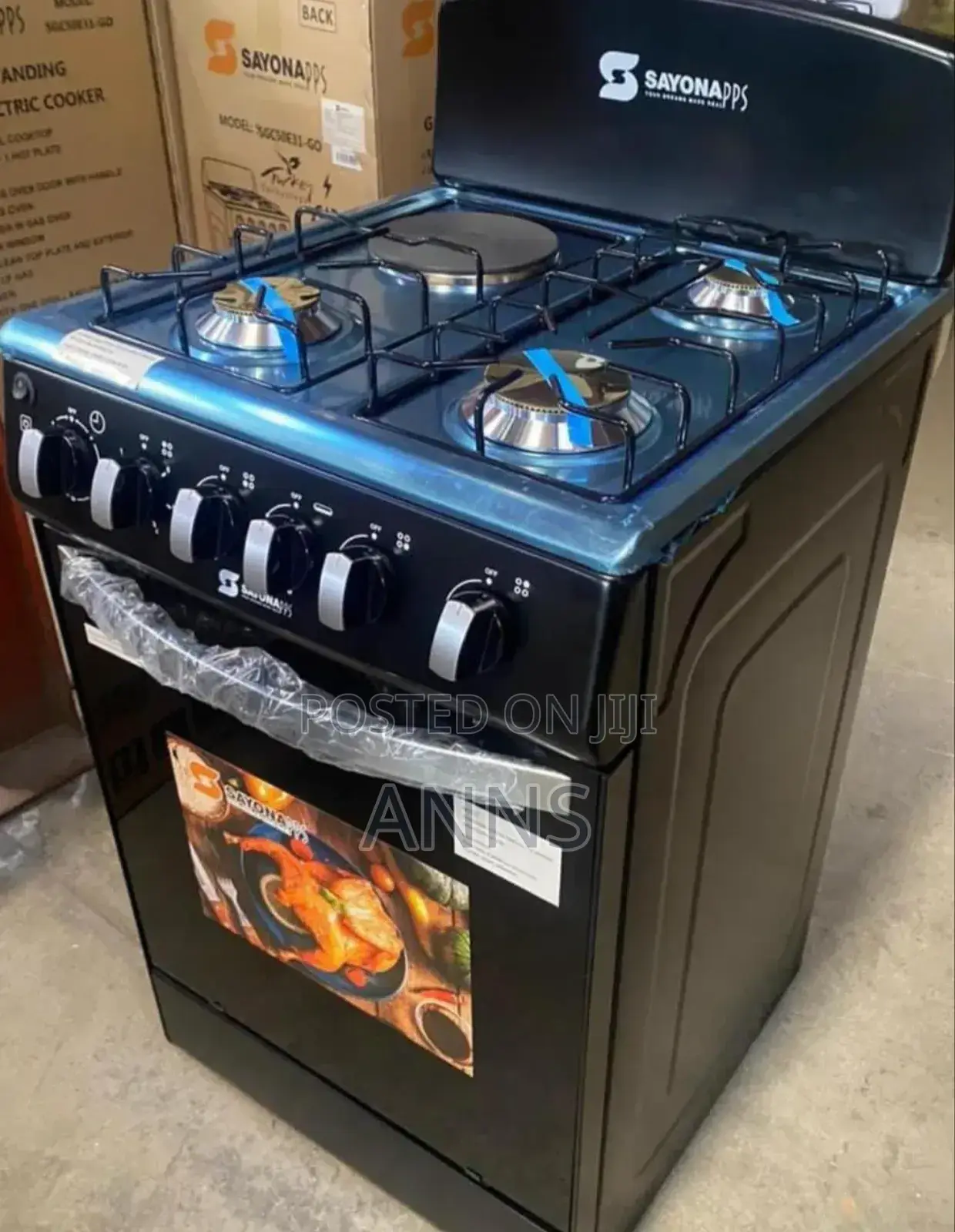 Sayona 3gas+1electric Standing 50×55 Cm Cooker