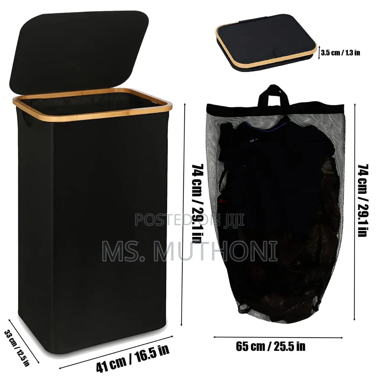*Foldable Laundry Basket With Lid*