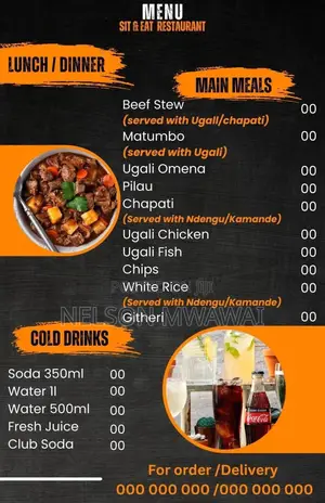 Restaurant Menus Flyers