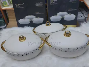 3pc Marble Insulated Luxury Hotpots
