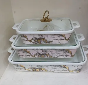 3pc Ceramic Chaffing Dishes