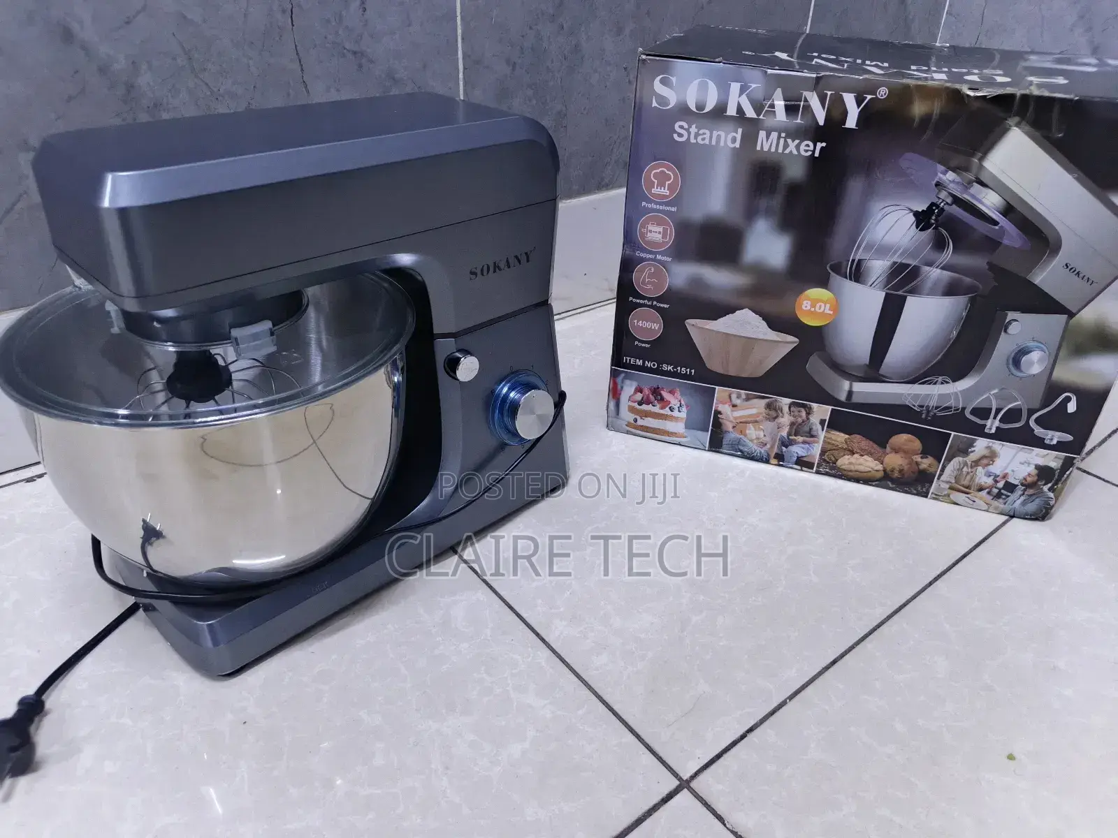 Sokany Commercial/Professional Electric Stand Mixer-8 Litres