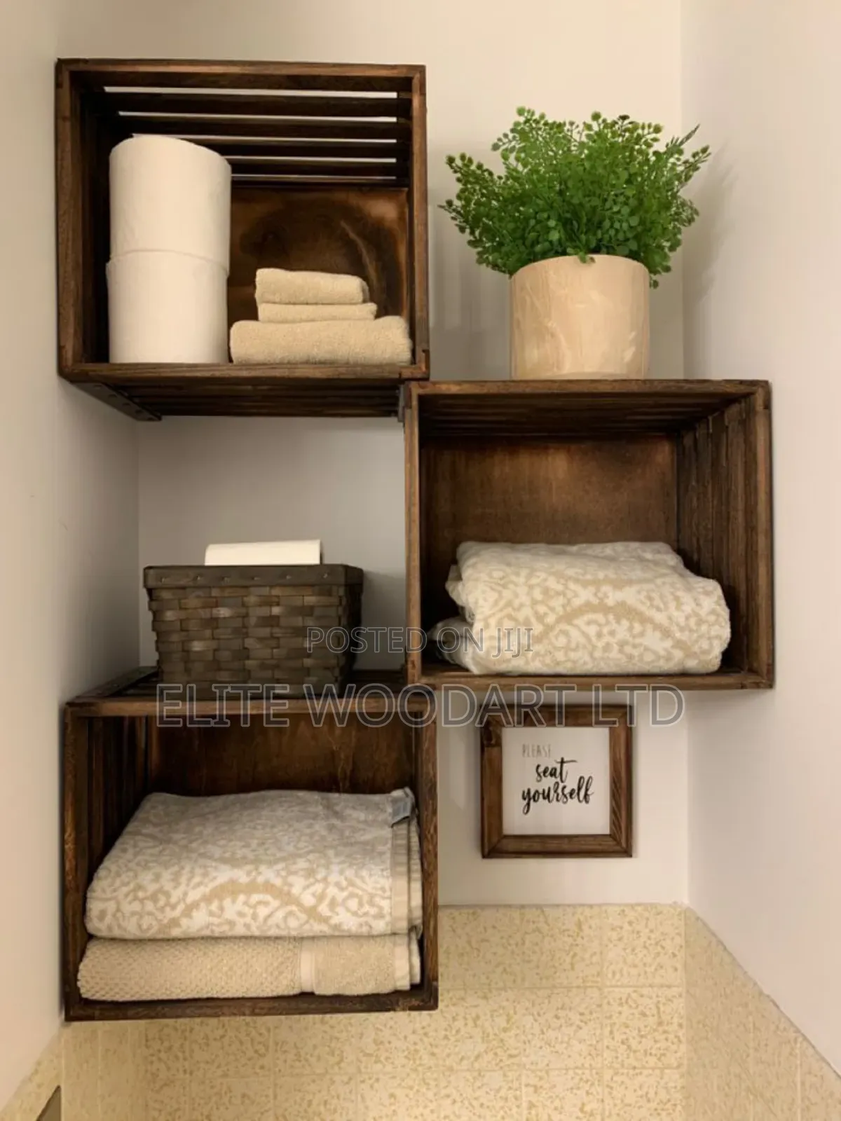 Bathroom Organizer/Crate Shelves