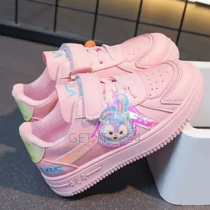 Girl's Stylish Sneakers 
Ize: 26-37
Shades: White And Pink