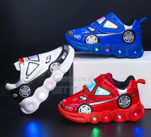 Kid's Led Shoes Size 26,27White - thumbnail 3