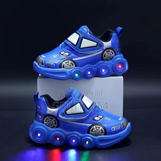 Kid's Led Shoes Size 26,27White - thumbnail 4