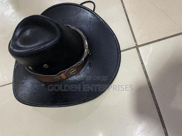Black Quality Vintage Cowboy Hat - main view