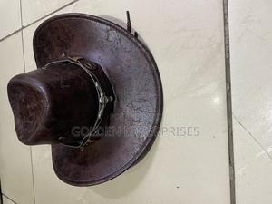 Brown Vintage Leather Cowboy Hat - thumbnail 2