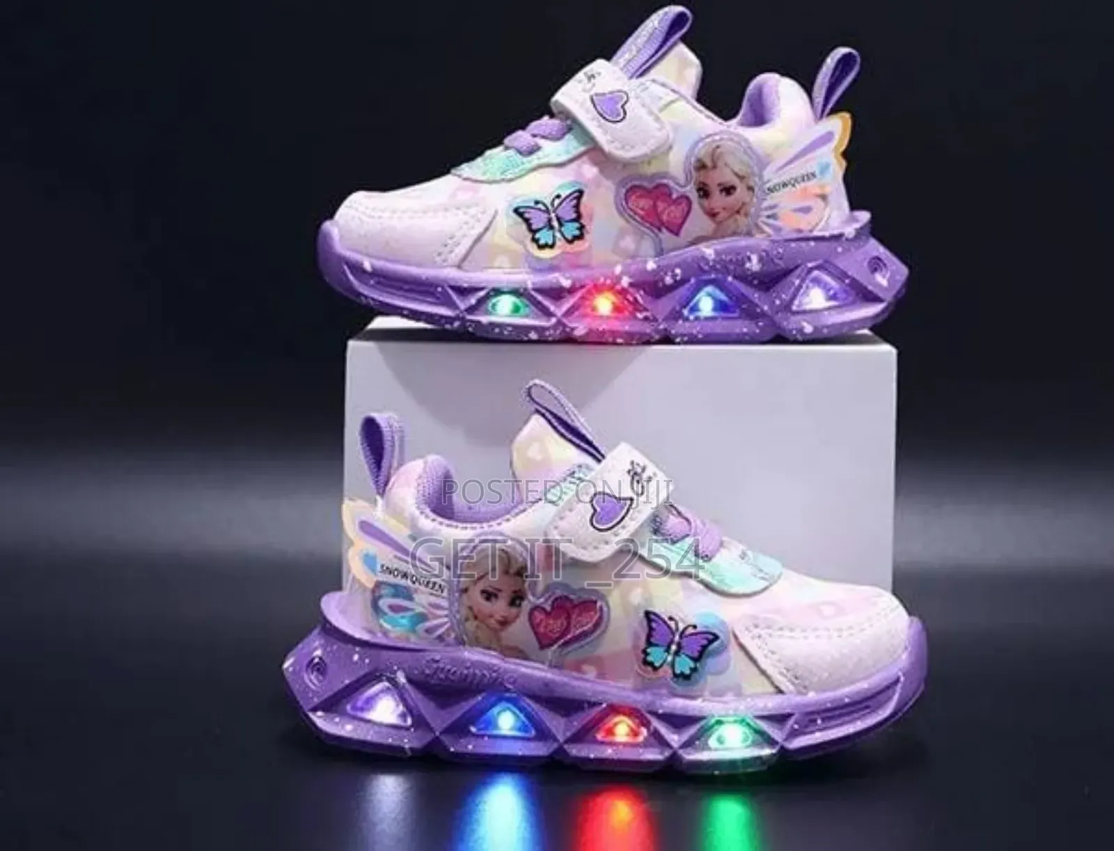 Kid's Elsa Themed Led Sneakers