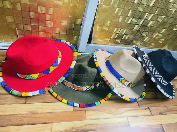 Event/Fashionable Beaded Fedora Hat - thumbnail 2