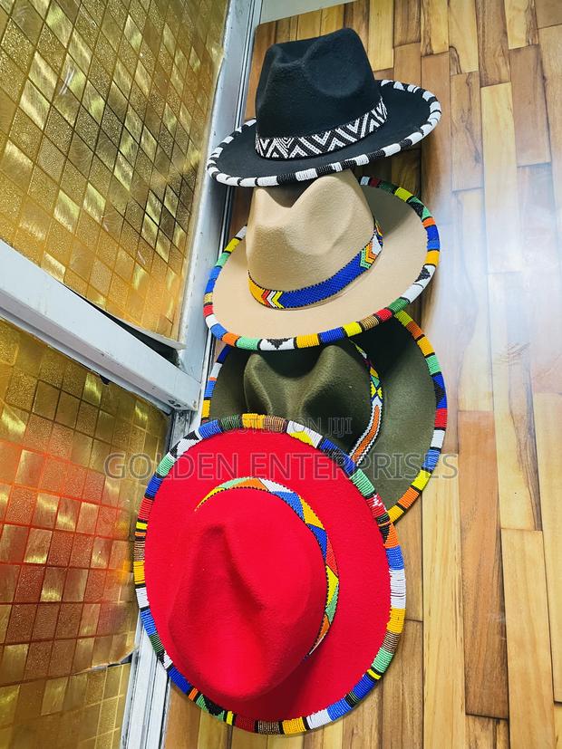 Event/Fashionable Beaded Fedora Hat - main view