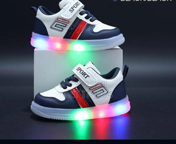 Kid's Led Sneakers Size 25,26,27,29,30Grey - thumbnail 4