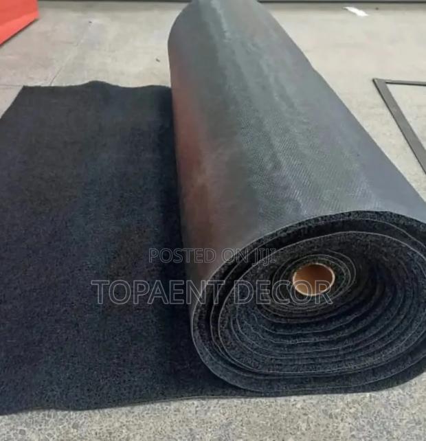 PVC Spaghetti Black ANTISLIP Toilet Mats