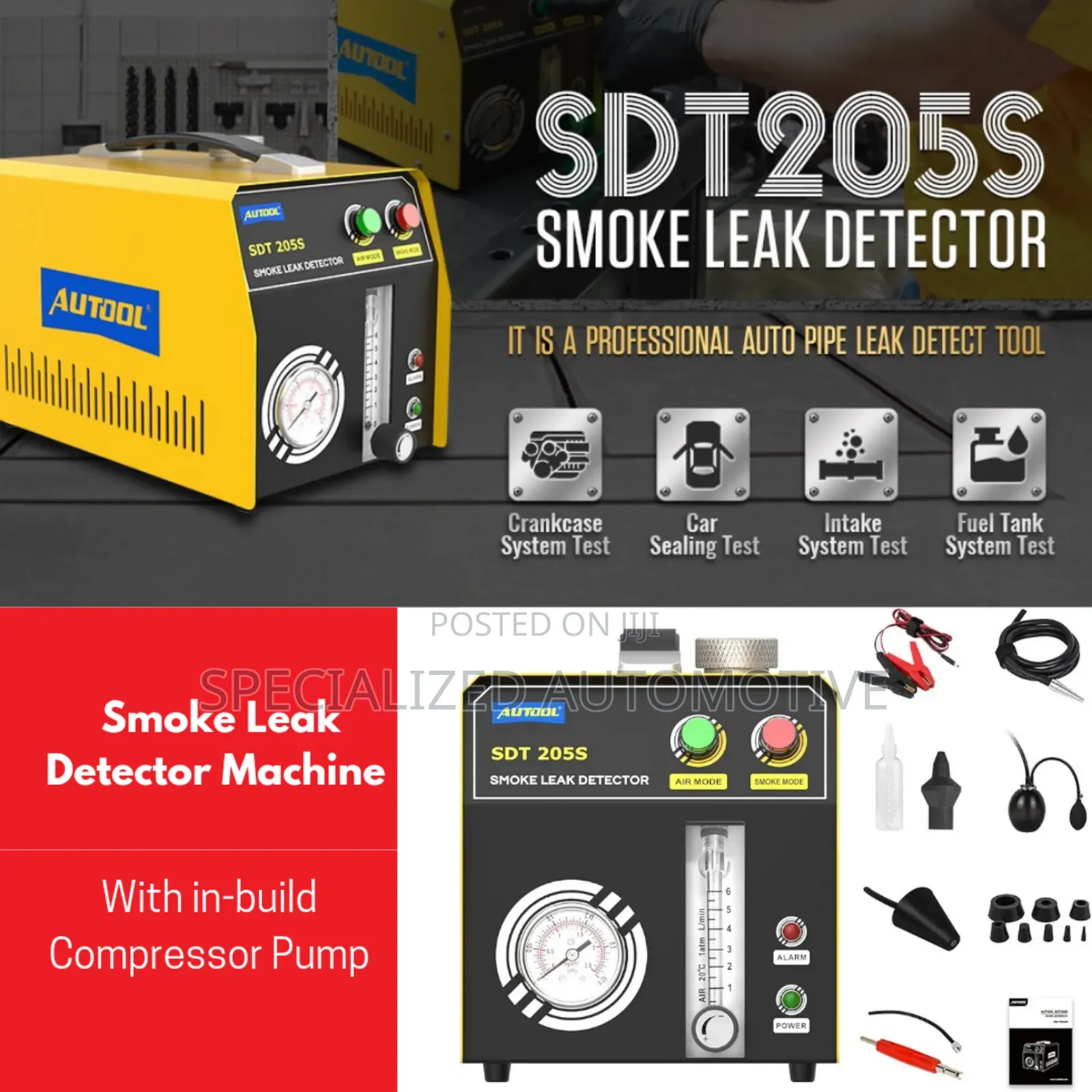 Vehicle Smoke Leak Detector Machine Autool SD205S
