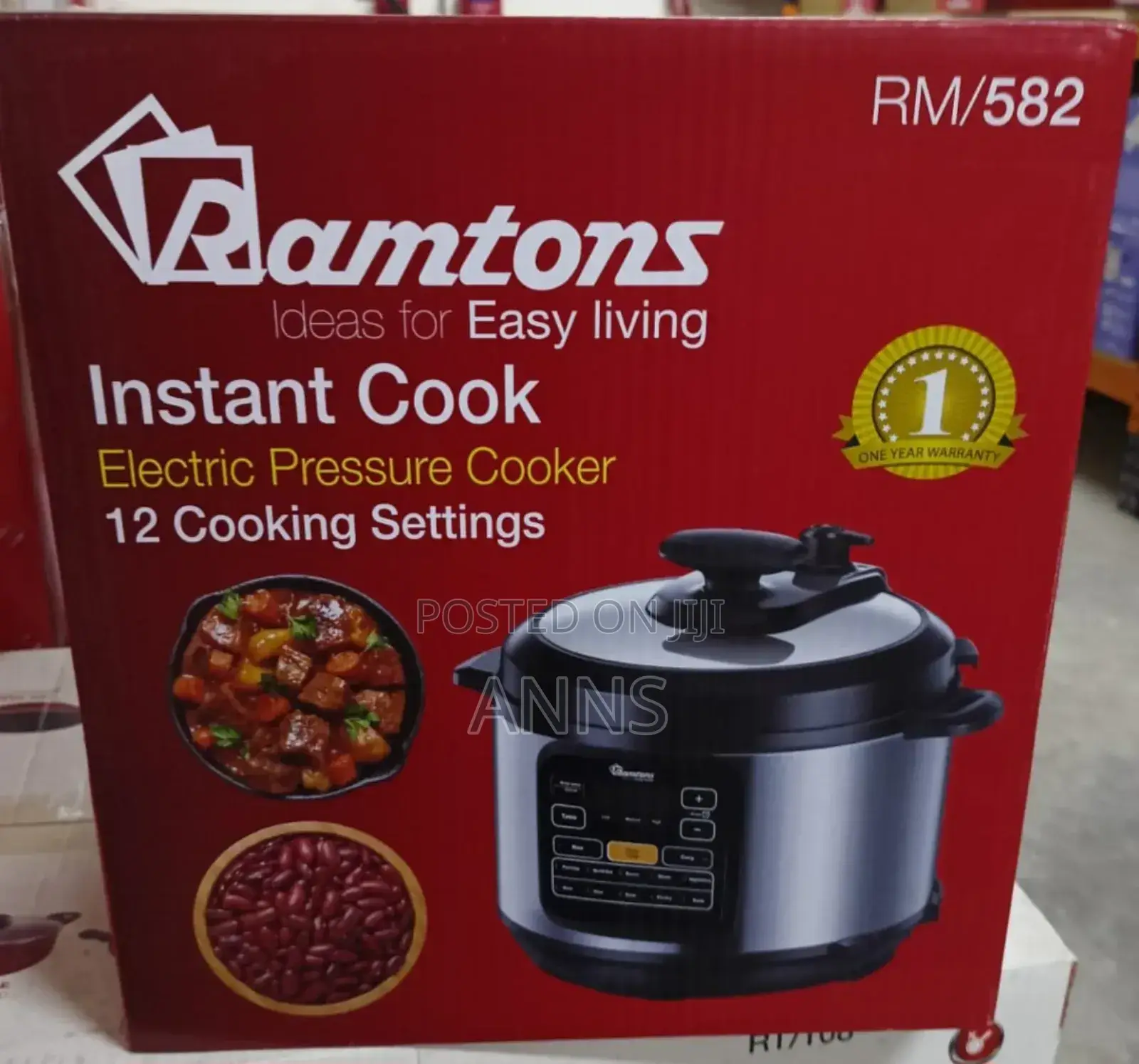 Rsmtons 6L Electric Instant Pressure Cooker