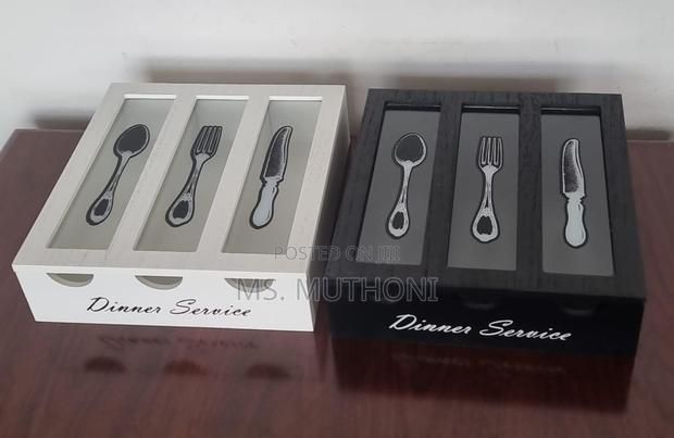 26x24x7cm Dinner Service 3 Compartment Cutlery Box Organizer