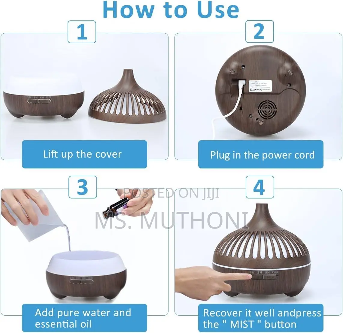 Big Pot 450ml Aroma Diffuser Humidifier