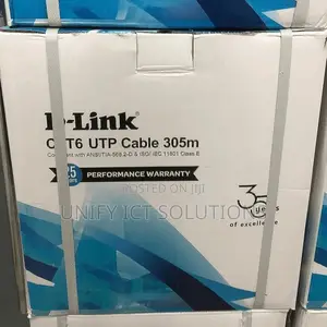 D-Link Cat 6 UTP Indoor 305M Cable