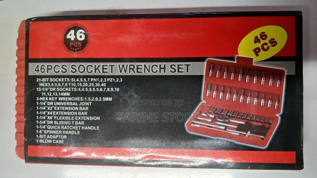 46 PCS Socket Wrench Set Car Repair Set - thumbnail 2