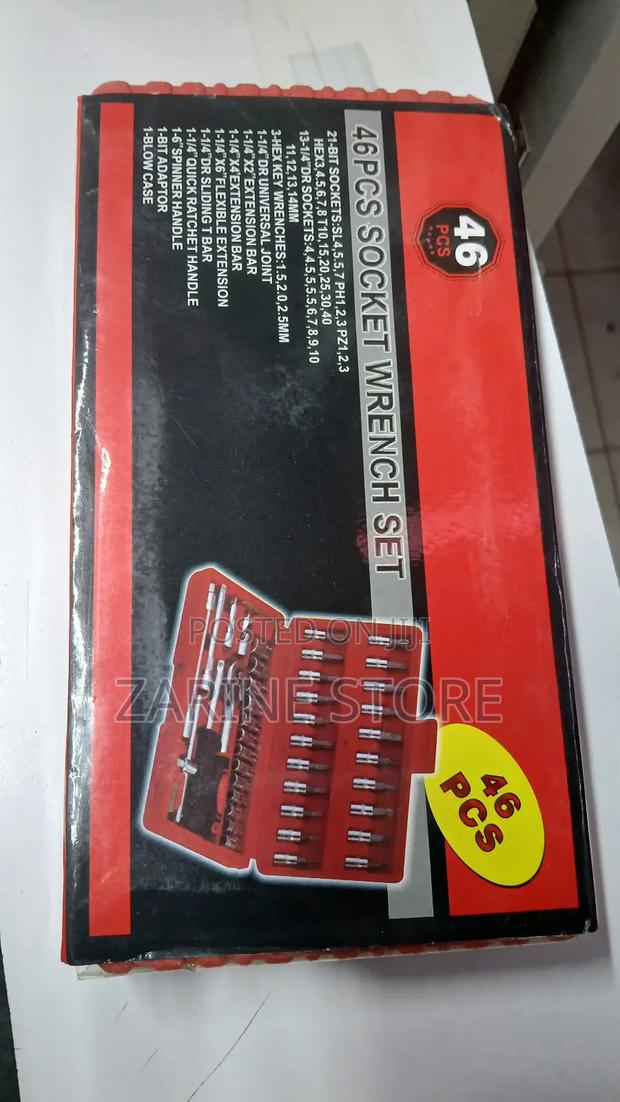 46 PCS Socket Wrench Set Car Repair Set - thumbnail 3