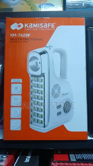 Kamisafe Emergency Lamp 7628 Rechargeable Lamp With Radio