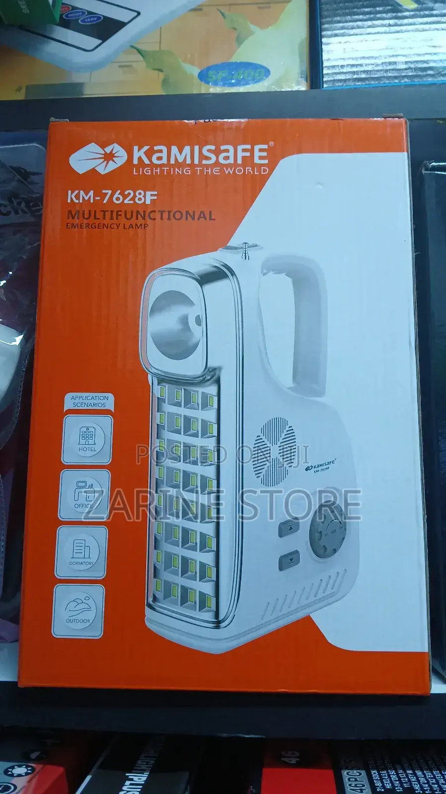Kamisafe Emergency Lamp 7628 Rechargeable Lamp With Radio