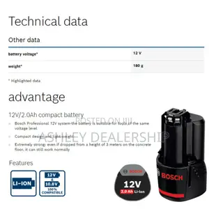 12v Battery 2.0ah