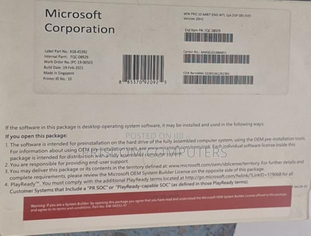 Microsoft Windows 10 Pro - main view