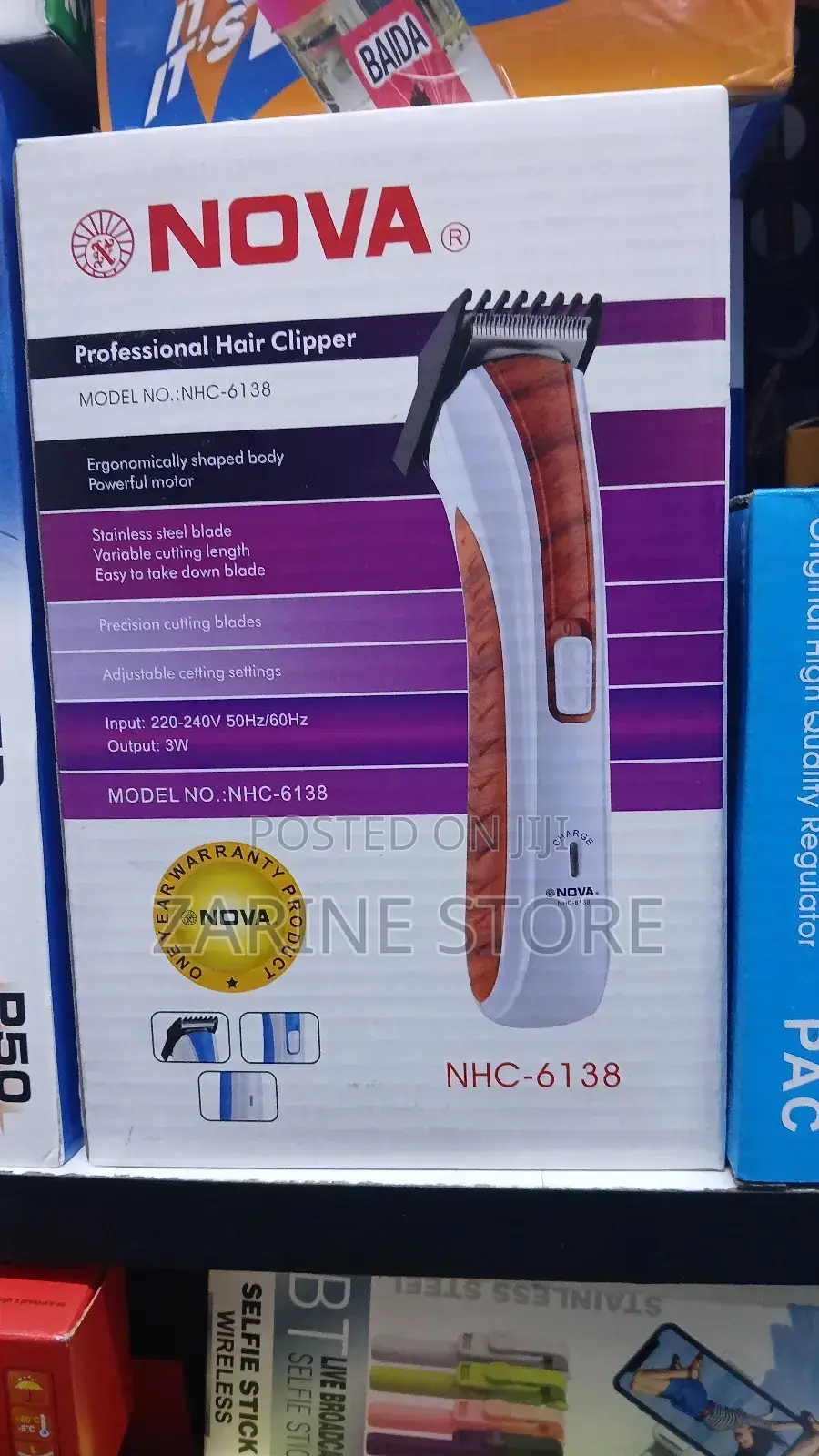 NOVA Body Hair Trimmer Beards Shaver - Rechargeable