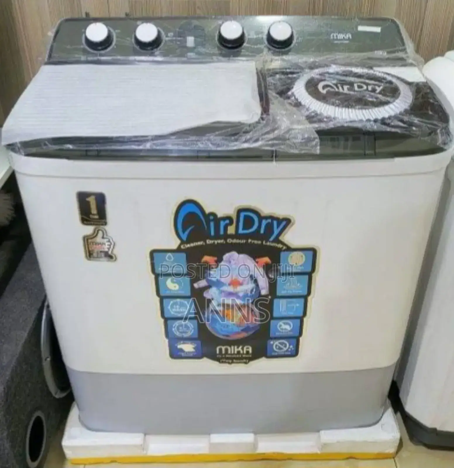 Mika Twin Tub 10kgs With Air Dry Washing Machine