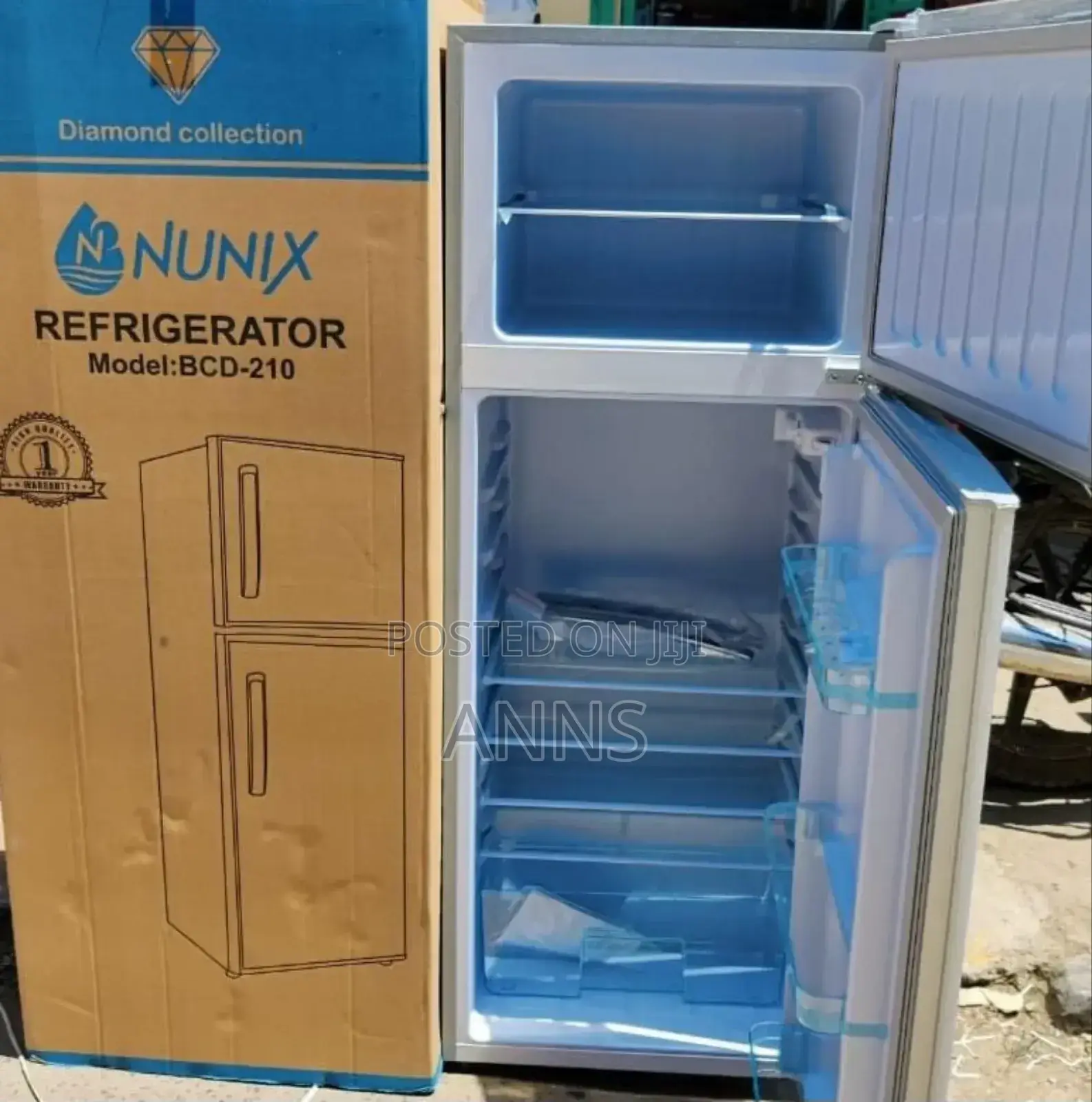 Nunix 210litres BCD-210 Double Door Fridge