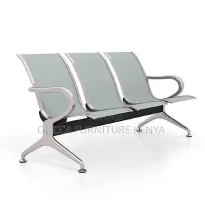 Benches:3-Seat Waiting Room Bench With Ergonomic Backrest