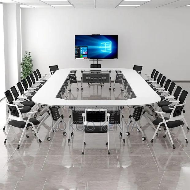 Office Desk : Foldable Stackable Training Conference Desk - thumbnail 3