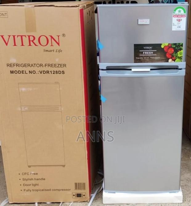 Vitron 128litres Double Door Silver Fridge