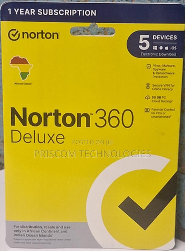 Norton Deluxe 360 5 Devices 1 Year Subscription - main view