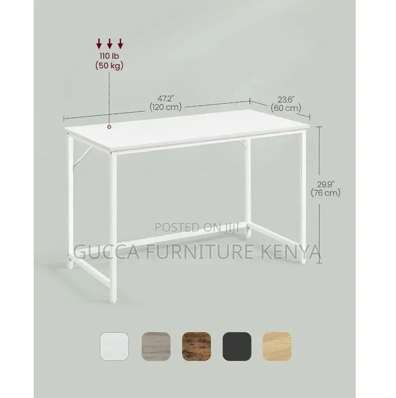 Clerical Desking: Modern Metal Framed Office Computer Desk