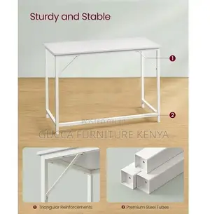 Clerical Desking: Modern Metal Framed Office Computer Desk