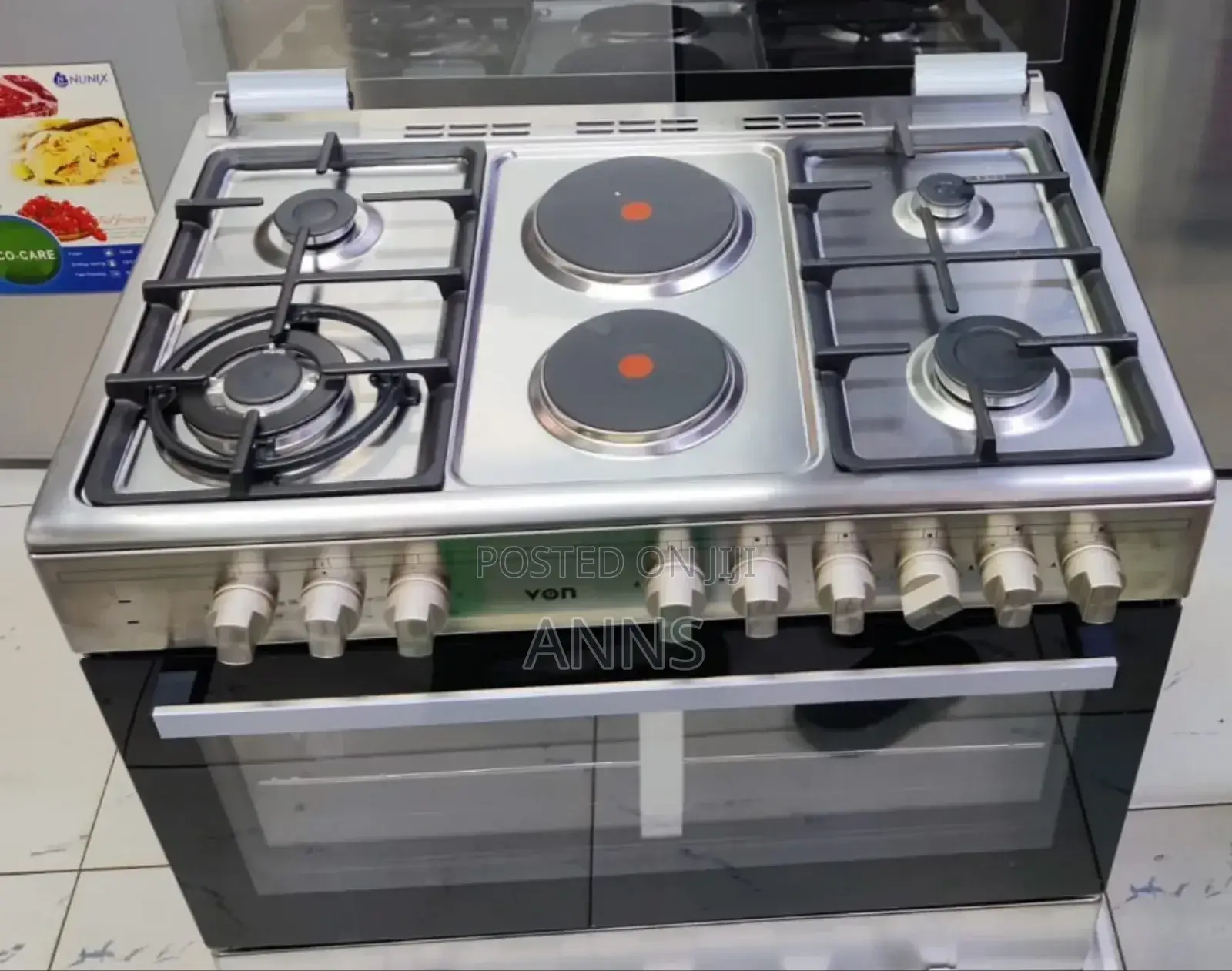 Von 4gas+2electric Plate Staineless Staanding 60×60 Cooker
