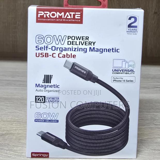 Promate Usb-C Cable 1.2M 60W - main view