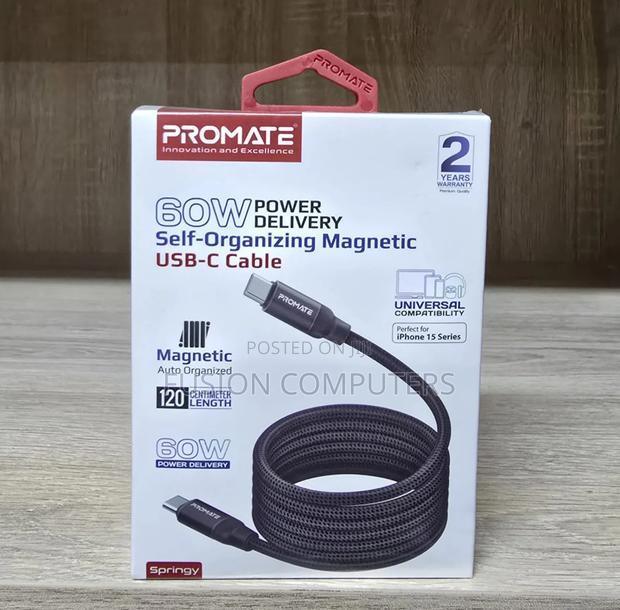 Promate Usb-C Cable 1.2M 60W - thumbnail 2