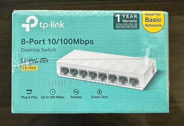 Tp-Link LS1008 8 Port 10/100mbps Desktop Switch - main view