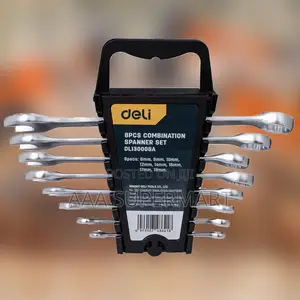 Deli Tools EDL130008A 8pcs Combination Spanner Set