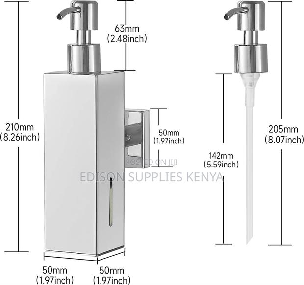 Pump Soap Dispenser Wall-Mounted Deck-Mounted Hand Wash - thumbnail 3