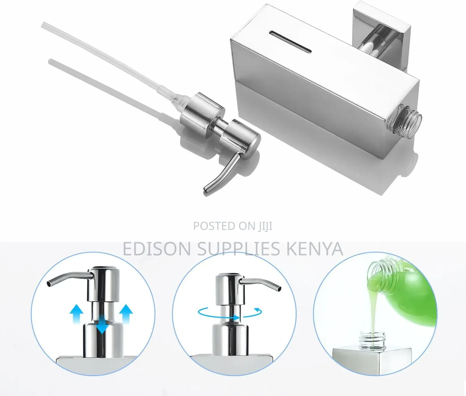 Pump Soap Dispenser Wall-Mounted Deck-Mounted Hand Wash