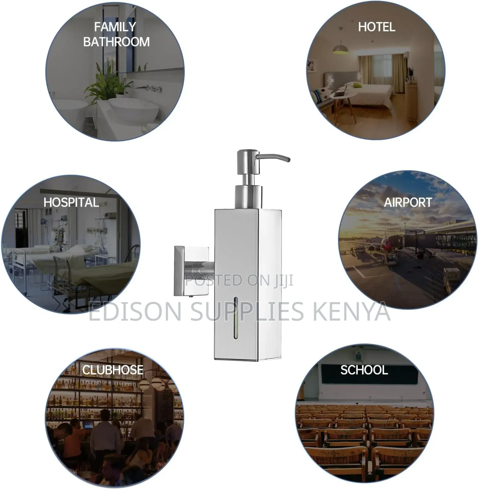 Pump Soap Dispenser Wall-Mounted Deck-Mounted Hand Wash