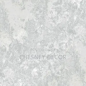 Patched Soft Grey and Silver Wallpaper