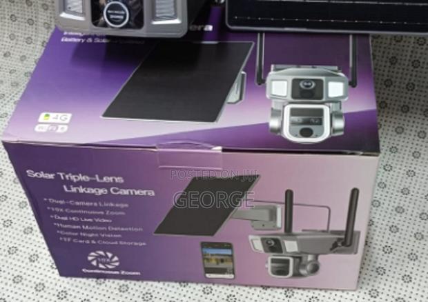 NEW IN TOWN Triple Lens 4g Solar PTZ Camera