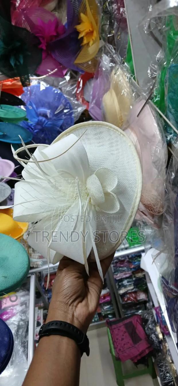 White Sleek Fascinator - main view