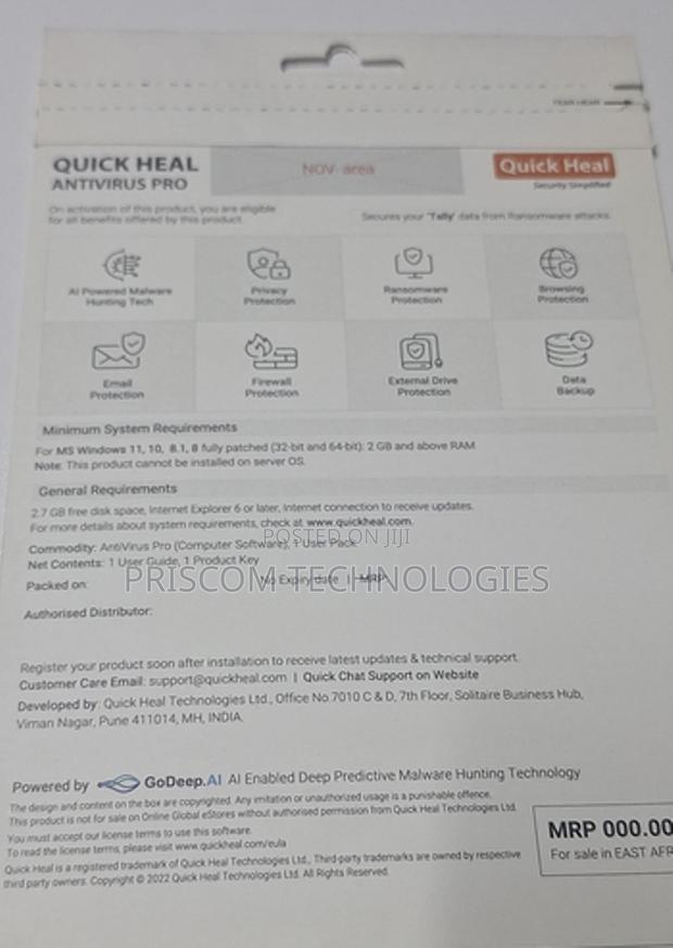 Quick Heal 5 User 1 Year Subscription Antivirus - thumbnail 3