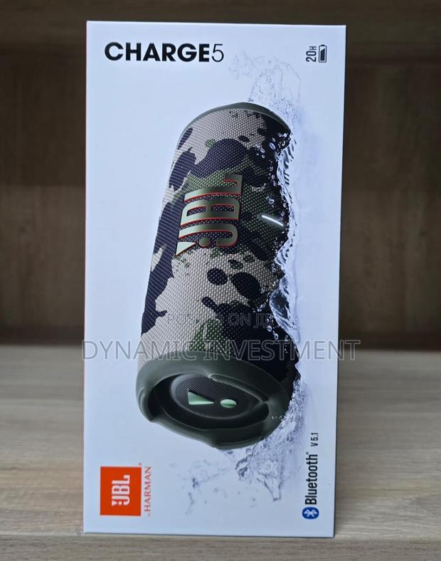 JBL Charge 5!! Portable Waterproof Speaker!! Camouflage - main view